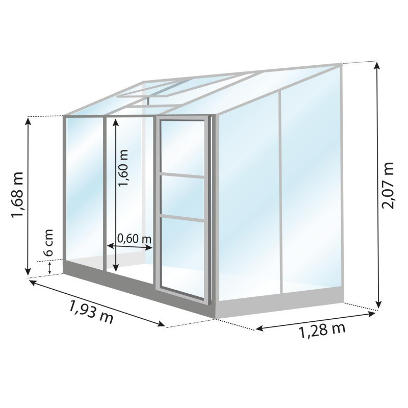 Gewächshaus MELISSA 2,50 m²