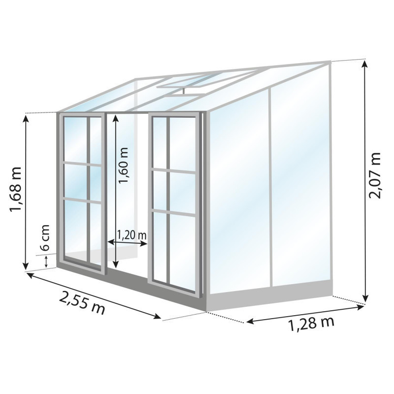 Gewächshaus MELISSA 3,30 m²