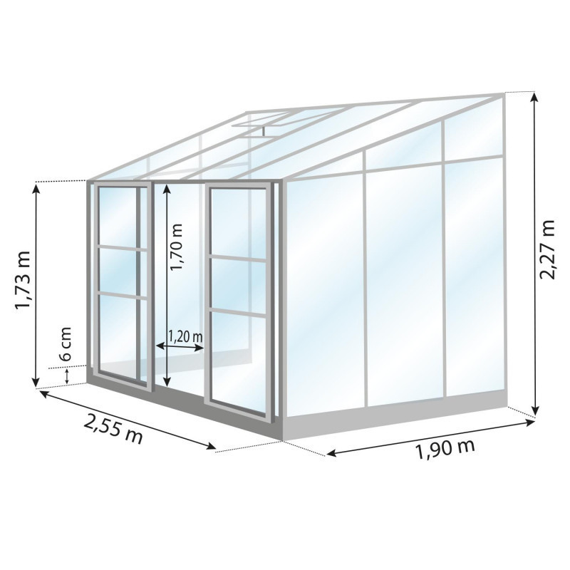 Gewächshaus MELISSA 4,90 m²