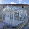 Glashaus AUTHENTIQUE Breite 2,75 m mit Aluminium-Fundamentrahmen
