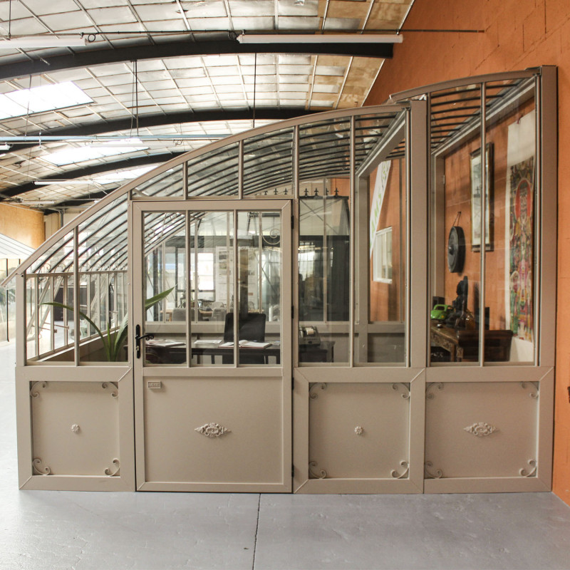 Glashaus CHAMBORD Breite 3,70 m mit Aluminiumsockel