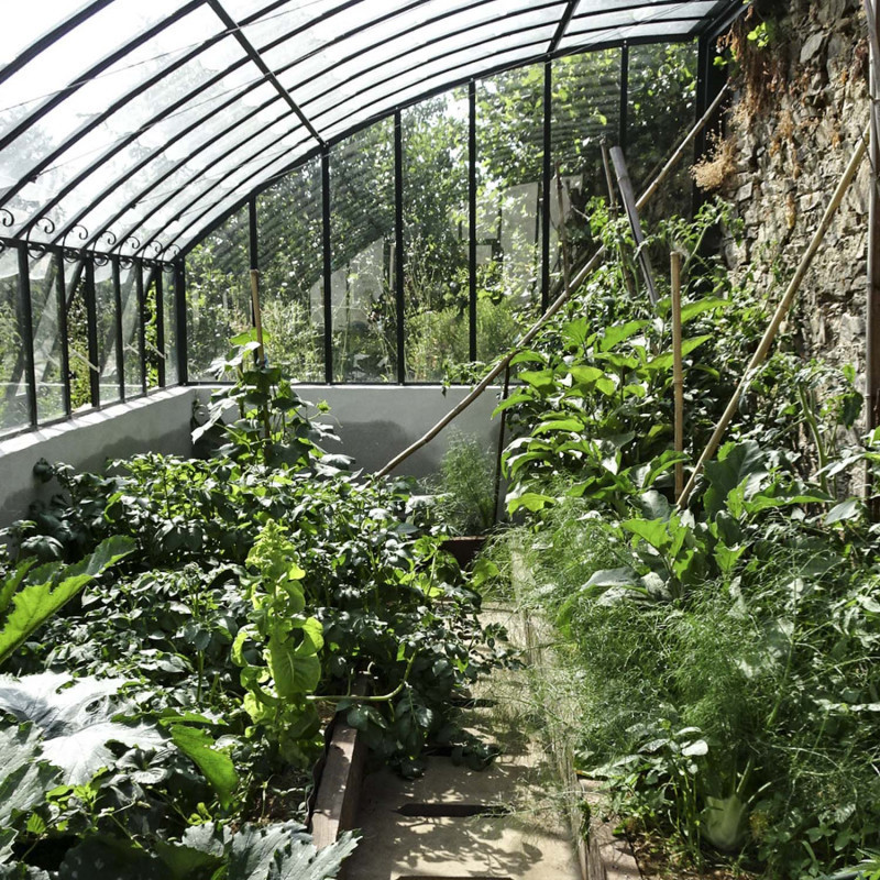 Serre à l'ancienne CHAMBORD largeur 2.80 m sur muret