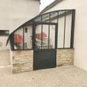 Glashaus CHAMBORD Breite 2,80 m mit Mauersockel