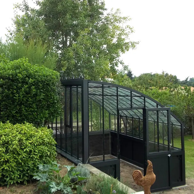 Glashaus VERSAILLES Breite 2,80 m mit Aluminiumsockel