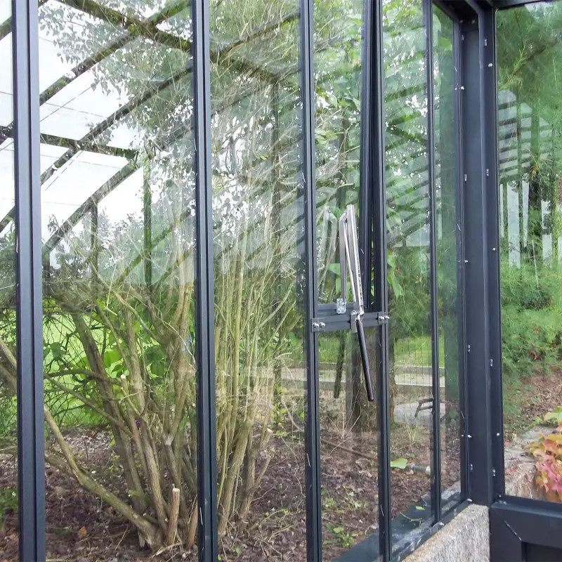 Glashaus VERSAILLES Breite 2,80 m mit Aluminiumsockel