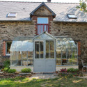 Glashaus MONTESQUIEU Breite 2,80 m mit Mauersockel