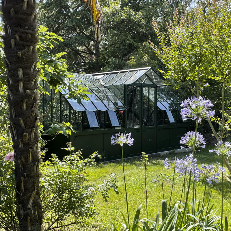 Glashaus MIRABEAU Breite 2,80 m mit Aluminiumsockel