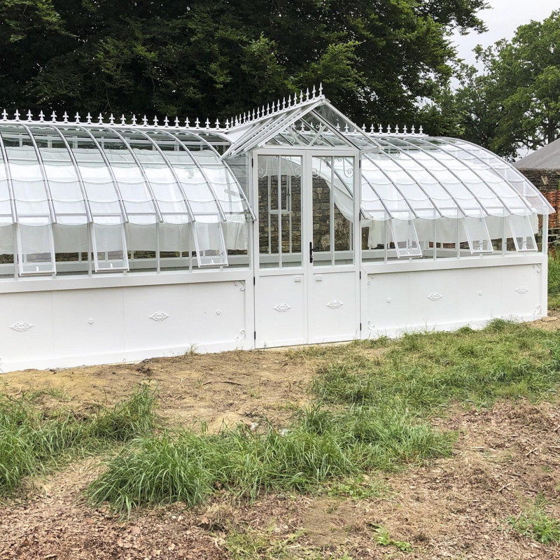 Glashaus MIRABEAU Breite 2,80 m mit Aluminiumsockel