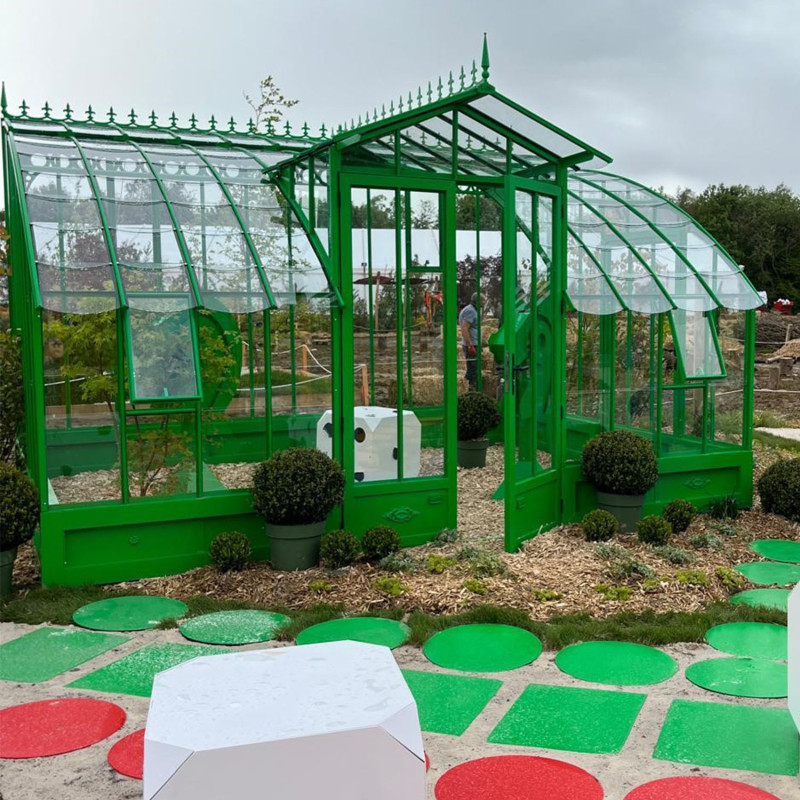 Glashaus MIRABEAU Breite 3,70 m mit Aluminiumsockel