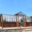 Glashaus AMBOISE Breite 5,60 m mit Aluminiumsockel