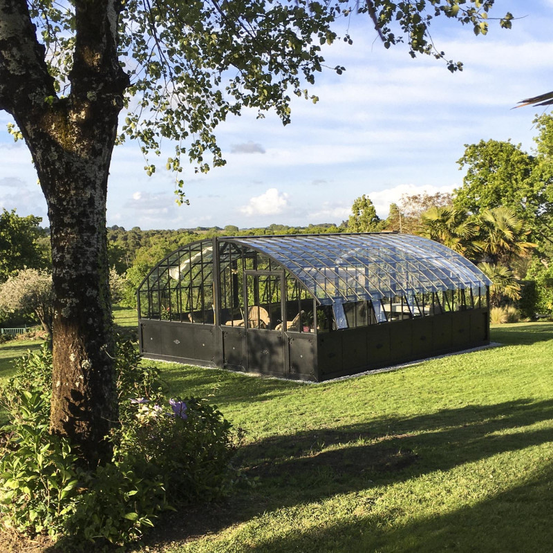 Serre à l'ancienne AMBOISE largeur 5.60 m sur embase aluminium