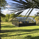 Glashaus AMBOISE Breite 5,60 m mit Aluminiumsockel