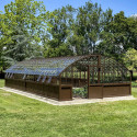 Glashaus AMBOISE Breite 5,60 m mit Aluminiumsockel
