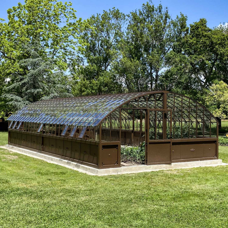 Serre à l'ancienne AMBOISE largeur 5.60 m sur embase aluminium