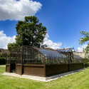Glashaus AMBOISE Breite 5,60 m mit Aluminiumsockel