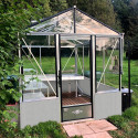 Gewächshaus LUXIA mit Mauersockel Breite 2,36 m