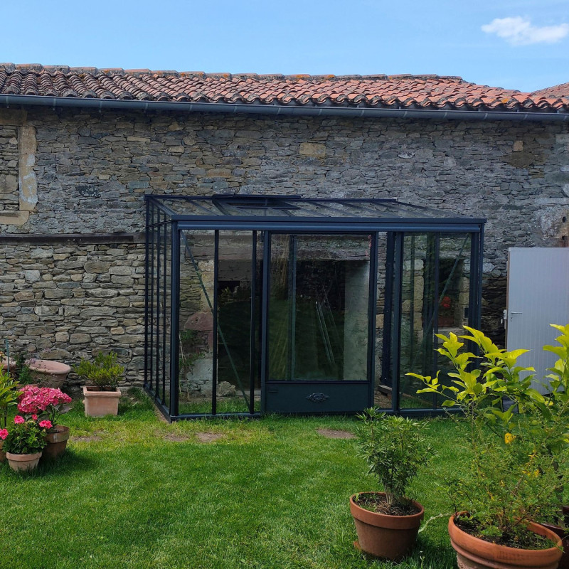 Anlehngewächshaus LUXIA Retro Breite 1,58 m