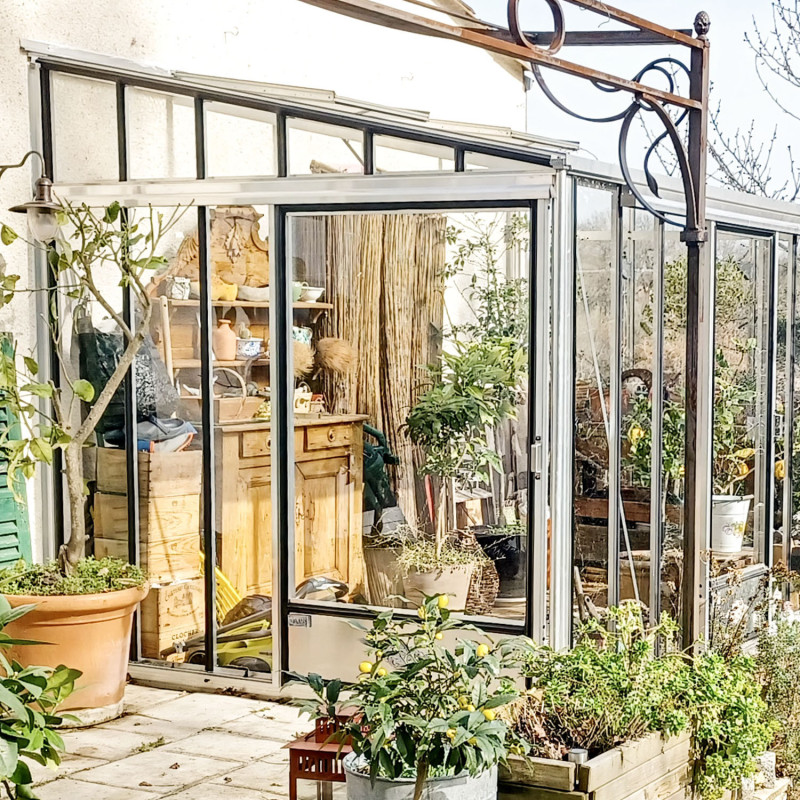 Serre LUXIA Rétro Adossée largeur 2,32 m