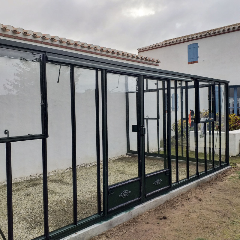 Serre LUXIA Rétro Adossée largeur 3,06 m