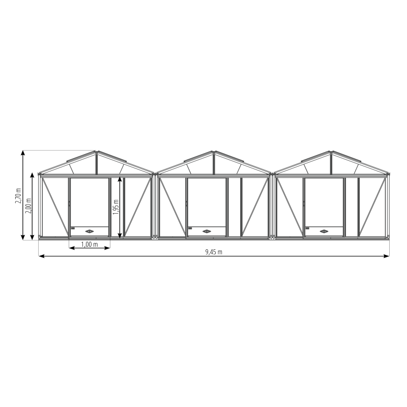 Serre SUPRA 3 chapelles