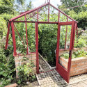 Gewächshaus LUXIA Retro mit Mauersockel Breite 2,36 m