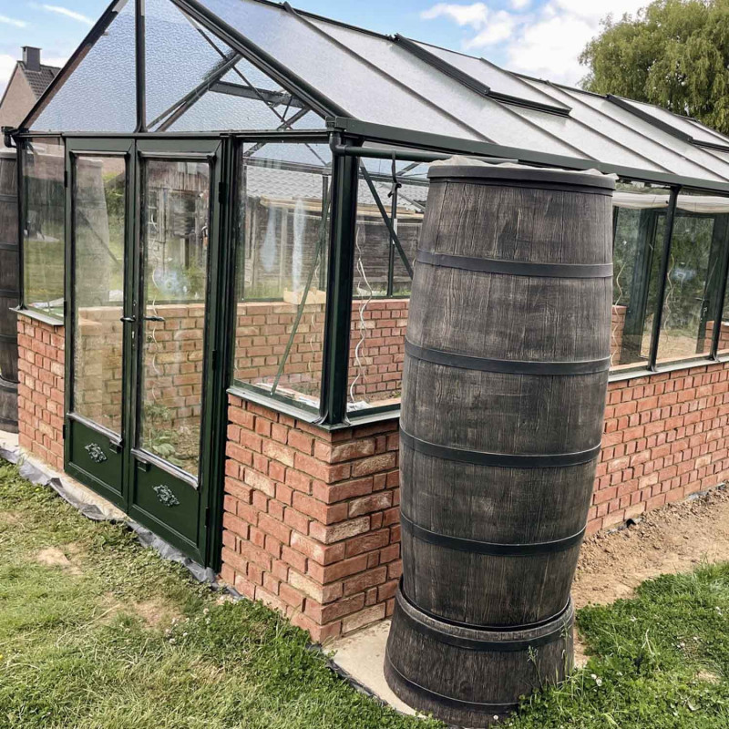 Gewächshaus LUXIA mit Mauersockel Breite 3,09 m