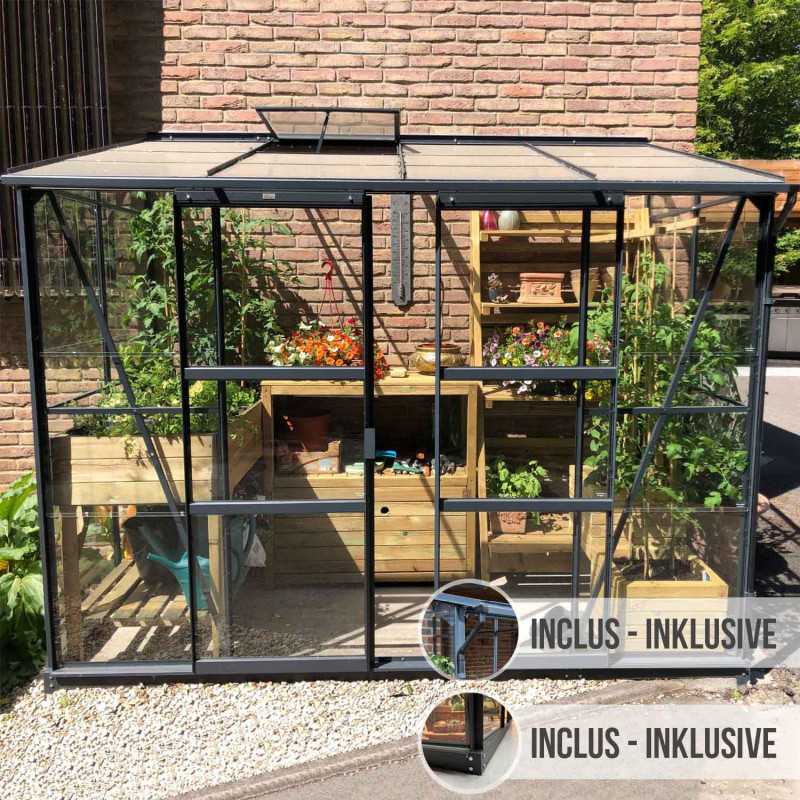 Serre adossée MÉLISSA 3,30 m²