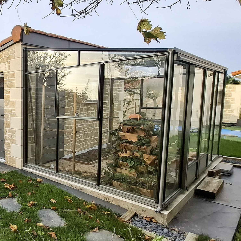 Anlehngewächshaus LUXIA Breite 2,32 m