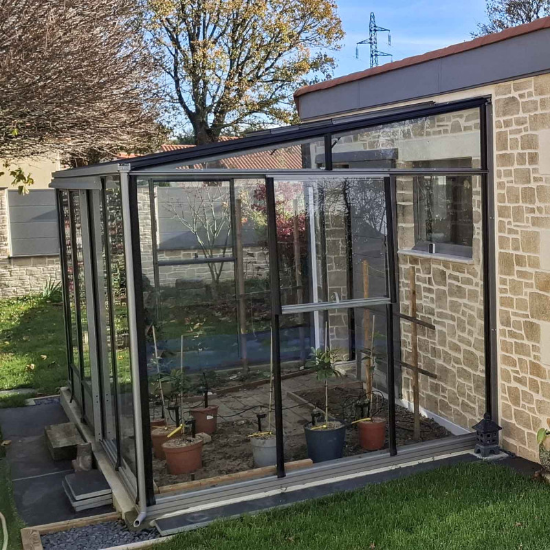 Anlehngewächshaus LUXIA Breite 2,32 m