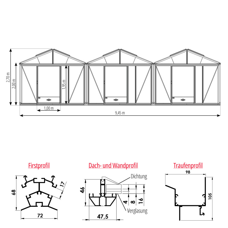 Serre SUPRA 3 chapelles
