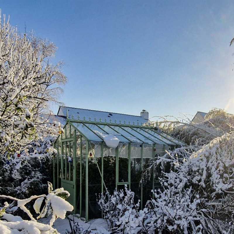 Serre AUTHENTIQUE largeur 2,75 m sur base aluminium