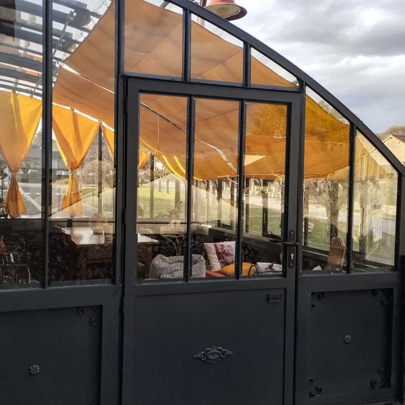 Glashaus CHAMBORD Breite 2,80 m mit Aluminiumsockel