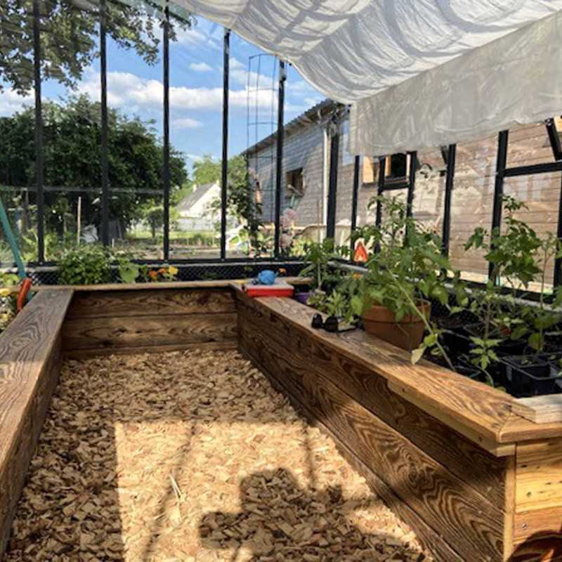 Serre VERSAILLES largeur 2,80 m sur muret