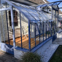 Glashaus MONTESQUIEU Breite 2,80 m mit Mauersockel