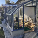 Glashaus MONTESQUIEU Breite 2,80 m mit Mauersockel