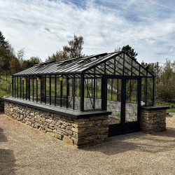 Serre LUXIA Rétro sur Muret largeur 3,09 m