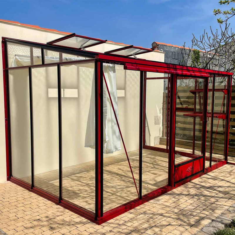 Anlehngewächshaus LUXIA Breite 2,32 m