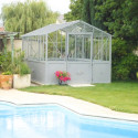 Glashaus CLASSIQUE Breite 2,75 m mit Aluminiumsockel