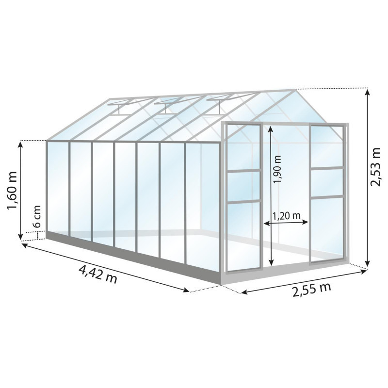 Gewächshaus LAURUS 11,30 m²
