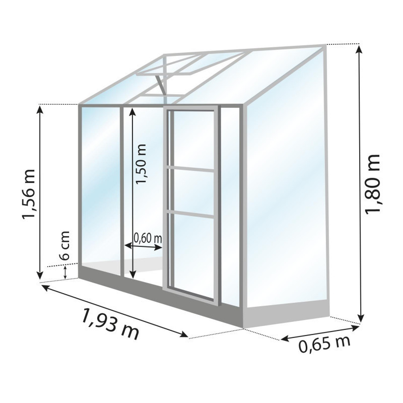 Gewächshaus MELISSA 1,30 m²