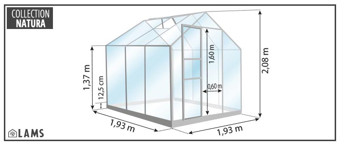 SERRE ALLIUM 3,70 m²