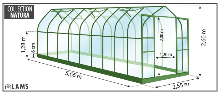 SERRE ALOÉ 14,40 m²