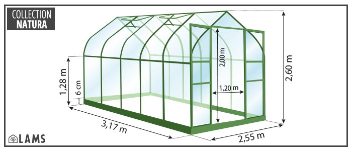 SERRE ALOÉ 8,10 m²