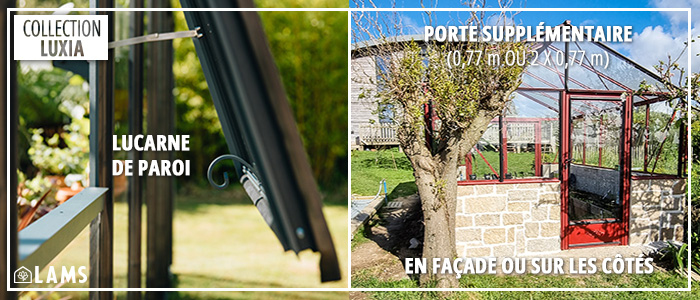 Ouverture automatiques de lucarne - serre LUXIA SUR MURET LARGEUR 3.09 M