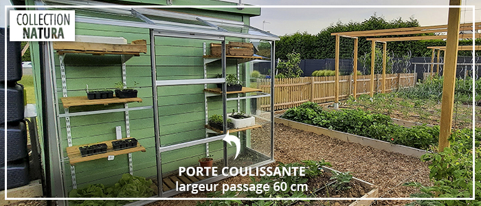 Porte coulissante - SERRE MÉLISSA 0,90 m²