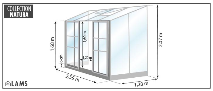 SERRE MÉLISSA 3,30 m²